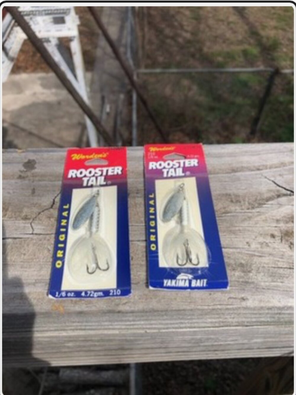 2x Worden’s Original Rooster Tail Hook/Fishing Lure